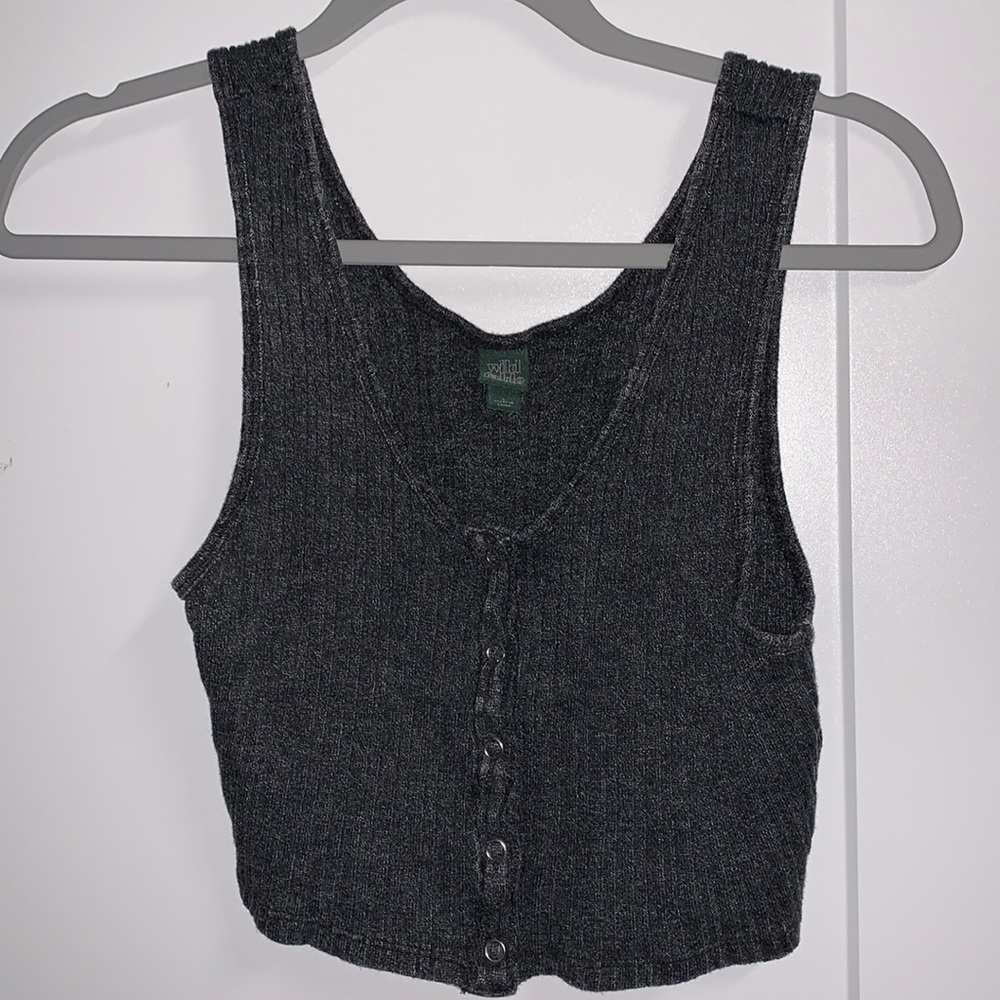 wild fable black crop top